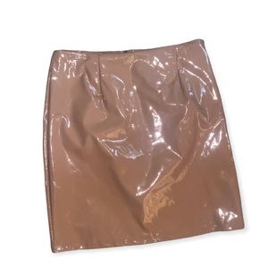 Fashion Nova Tan Boot Camp Skirt, NWT, Size Small